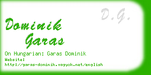 dominik garas business card